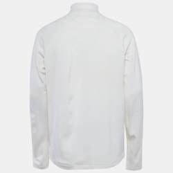 مملوكة مسبقًا سترة بسحاب زد زينيا تكنولوجية مارينو صوف عاجي مقاس متوسط