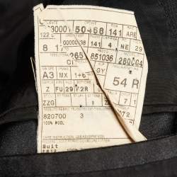 Pre Owned بليزر زد زينيا صوف أسود زريّن بتصميم المدينة XXL