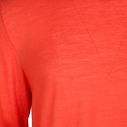 Z Zegna Blood Orange Wool Long Sleeve Sweater XL