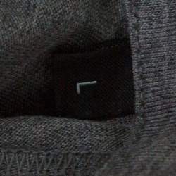 Pre Owned Z Zegna Techmerino Grey Contrast Trim Polo T-Shirt L