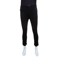 Z Zegna Techmerino Black Wool Drawstring Detail Track Pants M