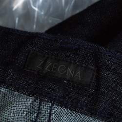 Z Zegna Indigo Dark Wash Denim Regular Fit Jeans L
