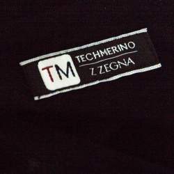 Pre Owned Z Zegna Techmerino Navy Blue Wool Crew Neck T-Shirt M