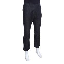 Z Zegna Black Denim Straight Fit Jeans XL