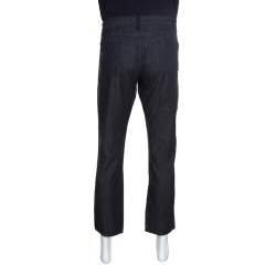 Z Zegna Black Denim Straight Fit Jeans XL