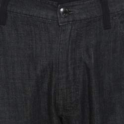 Z Zegna Black Denim Straight Fit Jeans XL