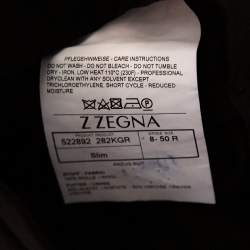 Z Zegna Black Wool Single Breasted Pants Suit L