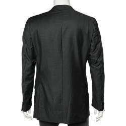 Z Zegna Dark Grey Wool Blazer L