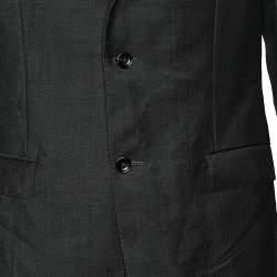 Z Zegna Dark Grey Wool Blazer L
