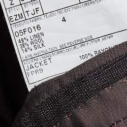  Ermenegildo Zegna Purple Wool Blazer L
