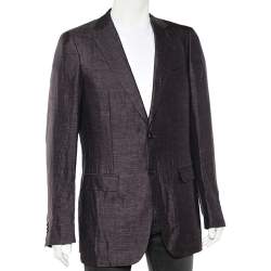  Ermenegildo Zegna Purple Wool Blazer L