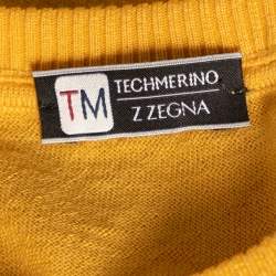 Z Zegna Yellow Wool Tennis Racket Embroidered T-Shirt L
