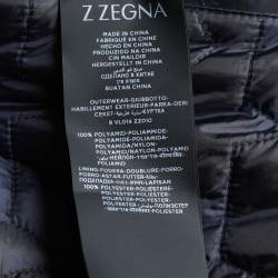 Z Zegna Bicolor Quilted Water Repellent Reversible Bomber Jacket XL