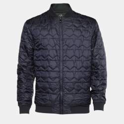 Z Zegna Bicolor Quilted Water Repellent Reversible Bomber Jacket XL