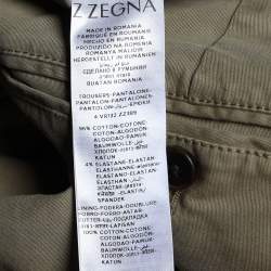 Z Zegna Beige Cotton Regular Fit Trouser XL 