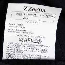 Z Zegna Navy Blue Striped Wool Regular Fit Suit M