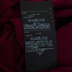 Z Zegna Purple Train Print Wool Crewneck Sweater M
