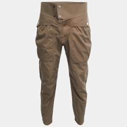 Z Zegna Khaki Brown Gabardine Cargo Pants XS
