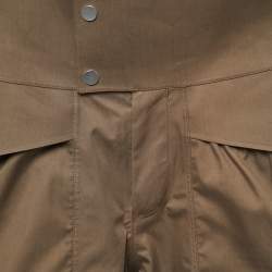 Z Zegna Khaki Brown Gabardine Cargo Pants XS