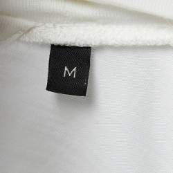 Z Zegna Ivory Wool Contrast Detail Techmerino T-Shirt M