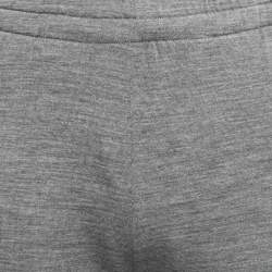 Z Zegna Grey Wool Knit Techmerino Joggers M