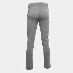 Z Zegna Grey Wool Knit Techmerino Joggers M