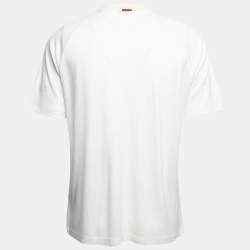 Z Zegna High Performance White Jersey Wool T- Shirt XL