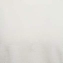  Zegna Cream Wool Crew Neck Half Sleeve T-Shirt XL