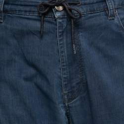 Z Zegna Blue Denim Drawstring Waist Regular Fit Jeans XXL/ Waist 40"