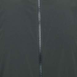 Z Zegna Dark Green Nylon & Wool Reversible Zip Front Jacket XL