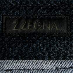 Z Zegna Navy Blue Denim Straight Leg Jeans L