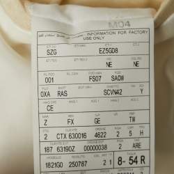 Z Zegna Cream Wool Blend Single Breasted Blazer XXL