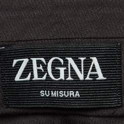 Zegna Su Misura Light Brown Cotton Trousers XXL