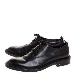Z Zegna Black Leather Lace Up Derby Size 42.5