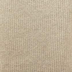Zadig & Voltaire Beige Rib Knit Wool Blend Muffler Scarf 