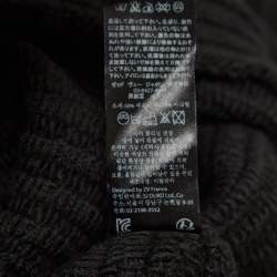 Zadig & Voltaire Black Distressed Knit Wool Blend Jeremy Raye Sweater L