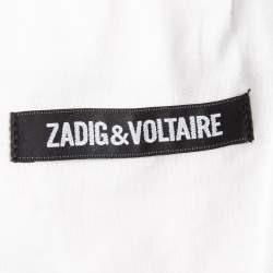 Zadig & Voltaire Navy Blue Cotton Blend Single Breasted Venice Blazer M