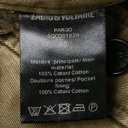 Pre Owned Zadig & Voltaire Green Cotton Cargo Pants M
