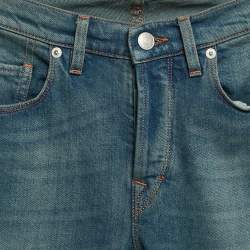 Pre Owned Zadig & Voltaire Blue Brushed Denim David Jeans XS Waist 30"