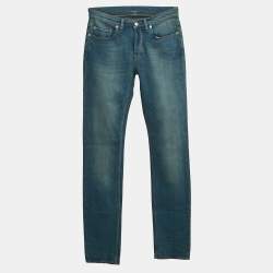 Pre Owned Zadig & Voltaire Blue Brushed Denim David Jeans XS Waist 30"