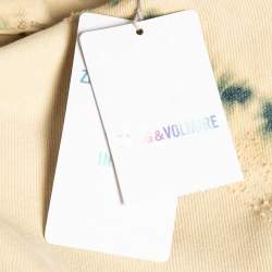 Pre Owned Zadig & Voltaire Cream Tie Dye Denim David Jeans S Waist 31"
