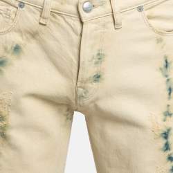 Zadig & Voltaire Cream Tie Dye Denim David Jeans S Waist 31"