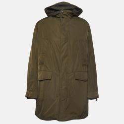 Zadig & Voltaire Green Synthetic Detachable Lining Bob Parka Jacket M