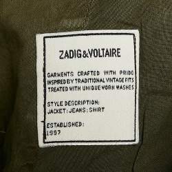 Pre Owned Zadig & Voltaire Green Cotton Pargo Cargo Pants M