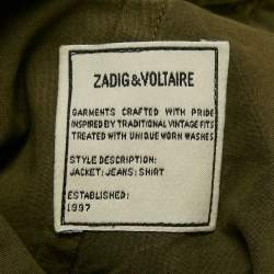 Pre Owned Zadig & Voltaire Green Cotton Pargo Cargo Pants L