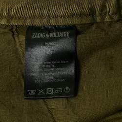 Pre Owned Zadig & Voltaire Green Cotton Pargo Cargo Pants L