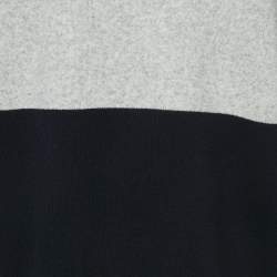 Zadig & Voltaire Grey/Blue Wool Full Sleeve Jumper XL