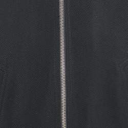 Zadig & Voltaire Black Gabardine Wool Blend Zip-Up Bradley Jacket S