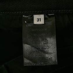 Zadig & Voltaire Black Denim Slim David Color Jeans M Waist 31"