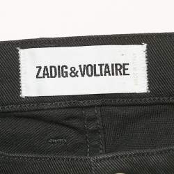 Zadig & Voltaire Black Denim Slim David Color Jeans M Waist 31"